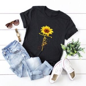 Black Faith Sunflower t-shirt